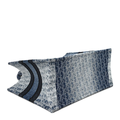 Oblique Denim Medium Book Tote Blue