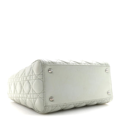 Lambskin Cannage Medium Lady Dior Green