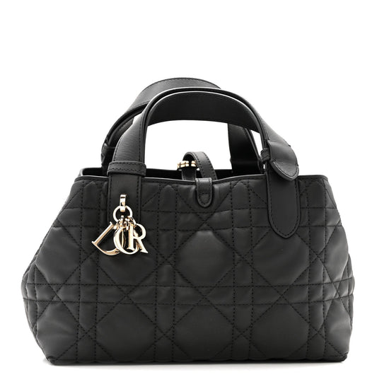 Calfskin Macrocannage Small Toujours  Black