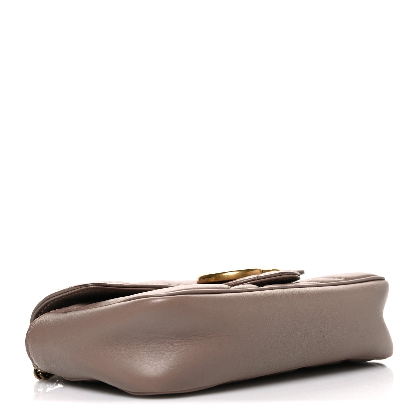 Calfskin Matelasse Super Mini GG Marmont Shoulder Bag Porcelain Rose