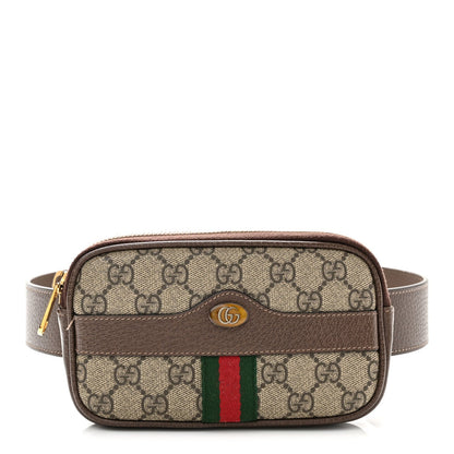 GG Supreme Monogram Ophidia Belted iPhone Case 85 34 Dark Brown