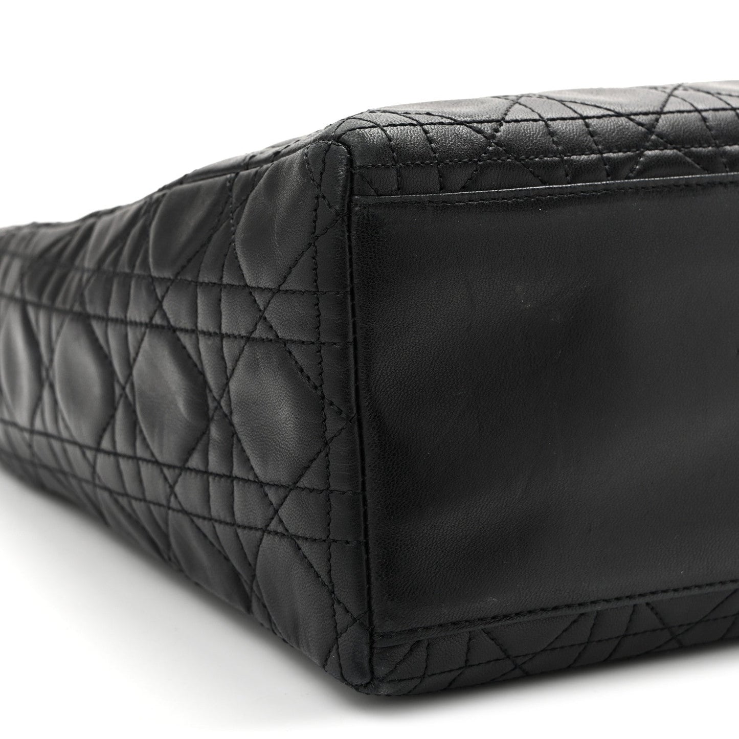 Lambskin Cannage Medium Lady Dior Black