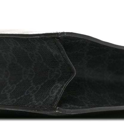 Soft GG Supreme Monogram Appia Calfskin Web Vertical Tote Black
