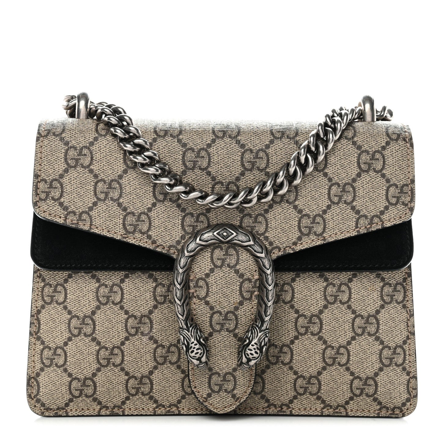 GG Supreme Monogram Mini Dionysus Shoulder Bag Black