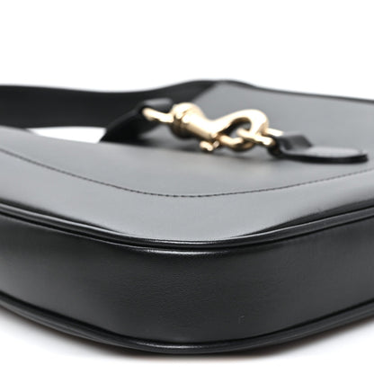 Calfskin Small Jackie Shoulder Bag Black