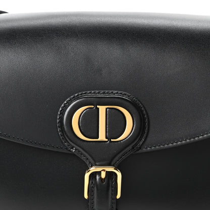 Box Calfskin Medium Bobby Flap Black