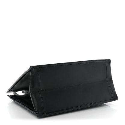 Calfskin Archicannage Medium Essential Tote Black