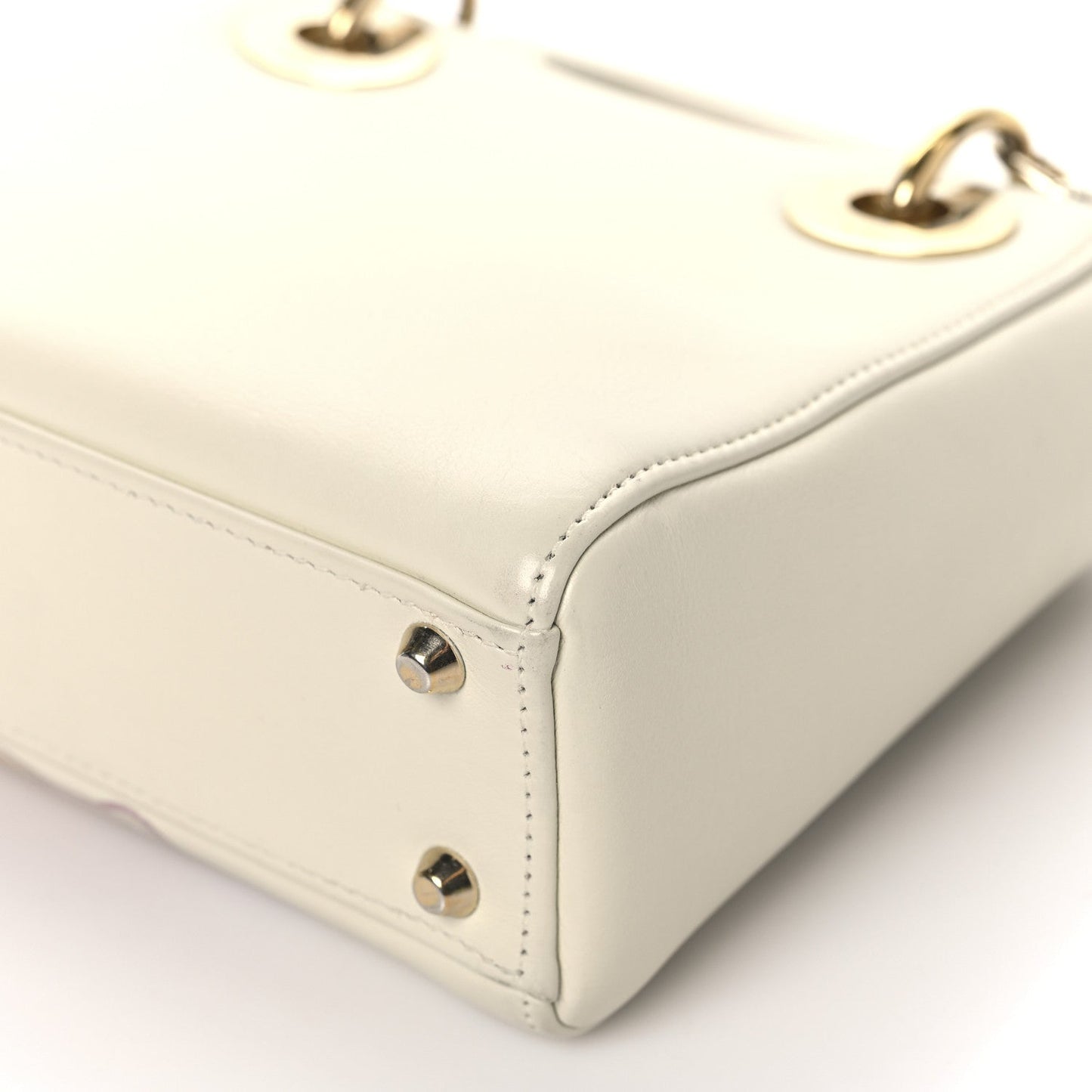 Calfskin Niki De Saint Phalle Dioramour Mini Supple Lady Dior White Multicolor