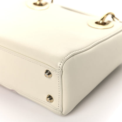 Calfskin Niki De Saint Phalle Dioramour Mini Supple Lady Dior White Multicolor