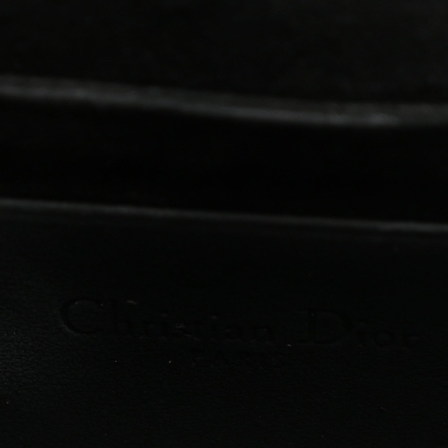 Ultra Matte Calfskin Cannage Nano Lady Dior Pouch Black