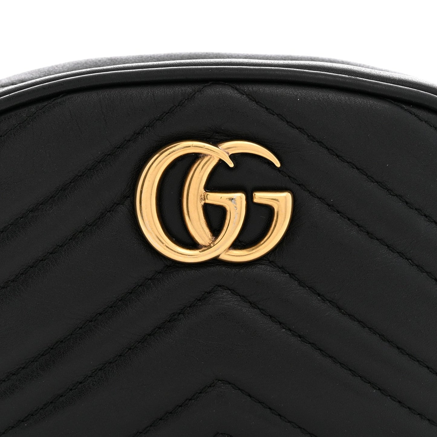 Calfskin Matelasse GG Marmont Belt Bag 75 30 Black