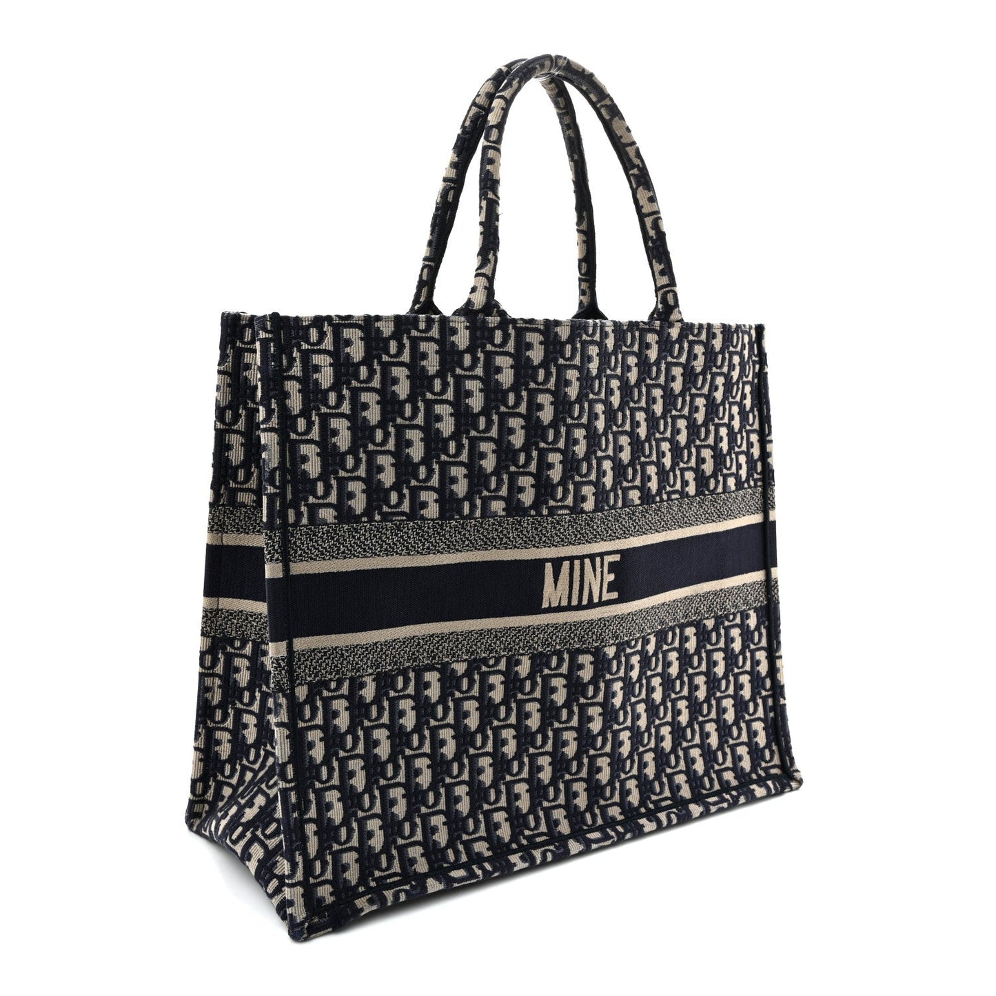 Oblique Large Book Tote Blue Multicolor