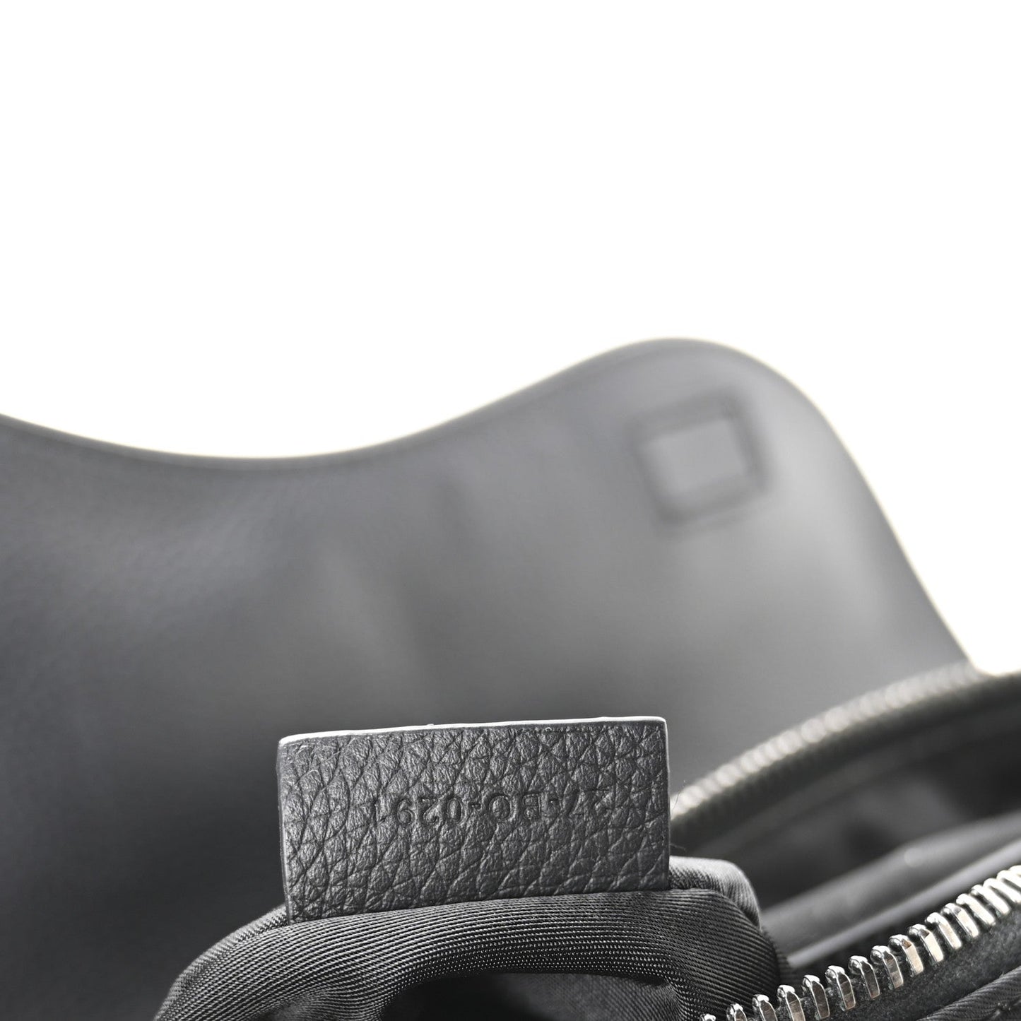 X Sacai Grained Calfskin Technical Fabric Mens Saddle Bag Black