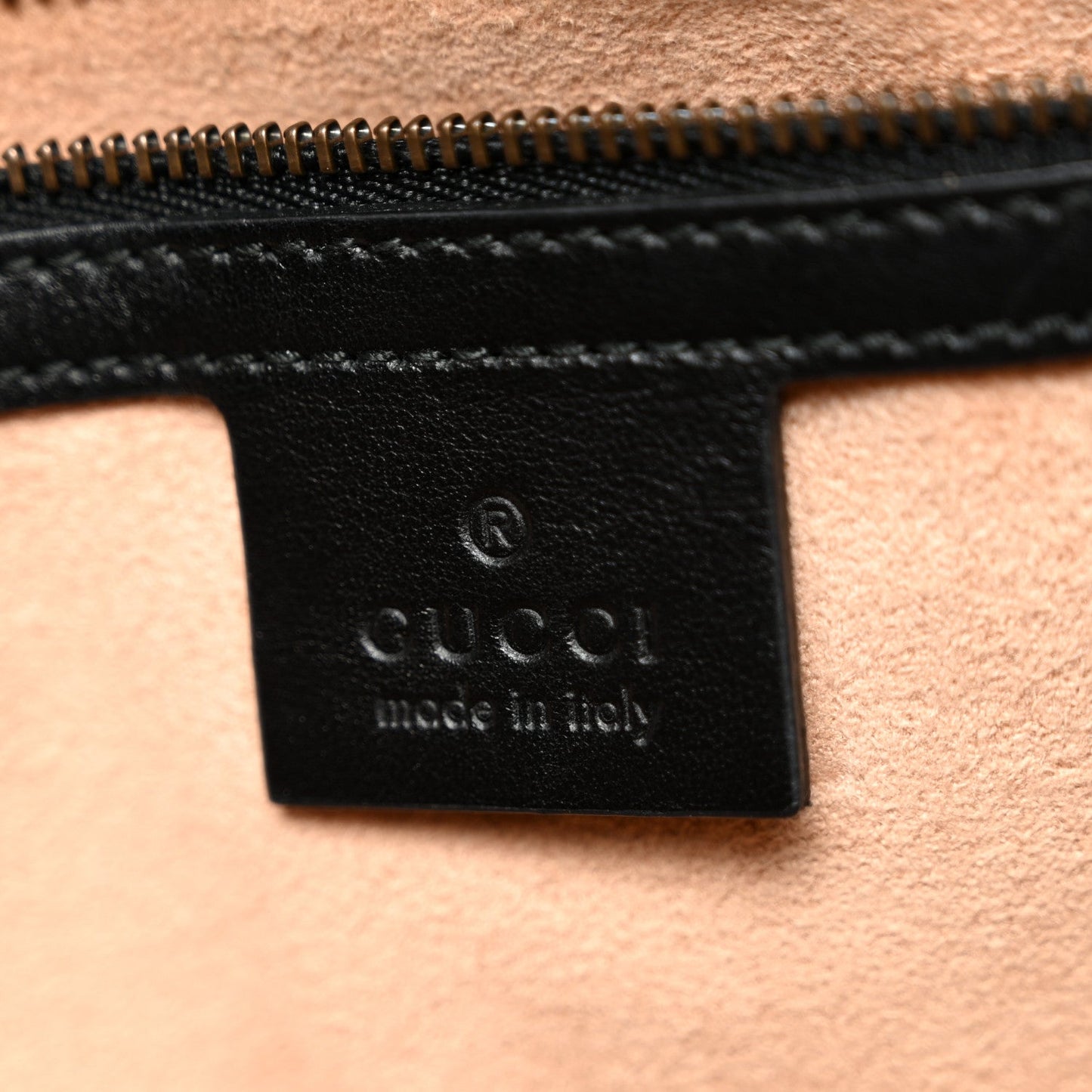 Calfskin Matelasse Small GG Marmont Shoulder Bag Black