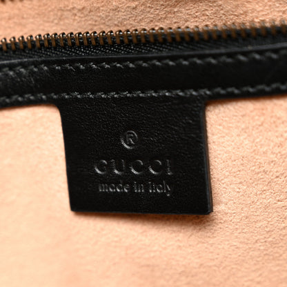 Calfskin Matelasse Small GG Marmont Shoulder Bag Black