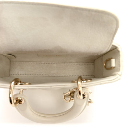 Lambskin Cannage Micro Lady D-Joy Latte