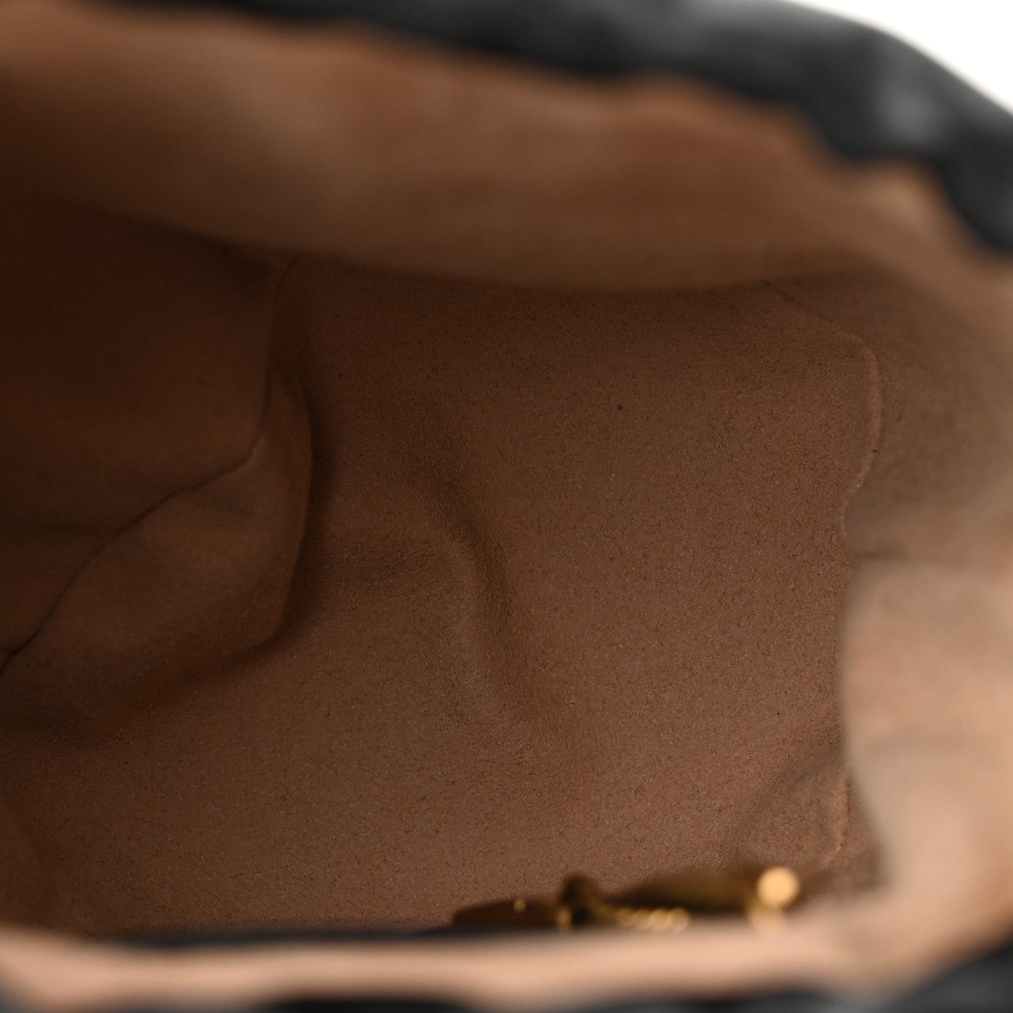 Calfskin Matelasse Mini GG Marmont 2.0 Bucket Bag Black