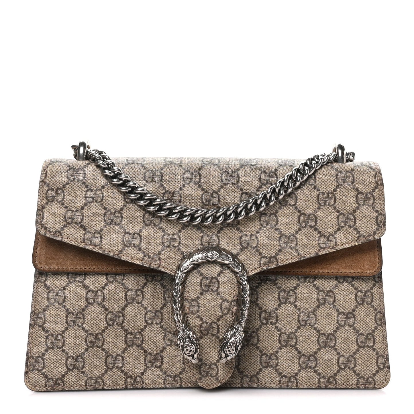GG Supreme Monogram Small Dionysus Shoulder Bag Taupe