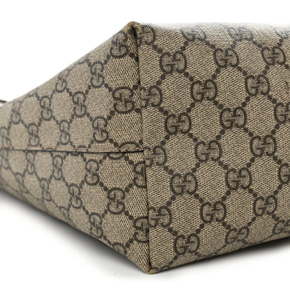GG Supreme Monogram Medium Ophidia Shopping Tote Brown
