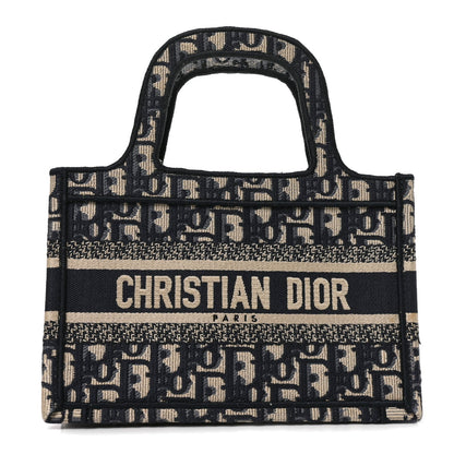 Oblique Mini Book Tote Blue Multicolor