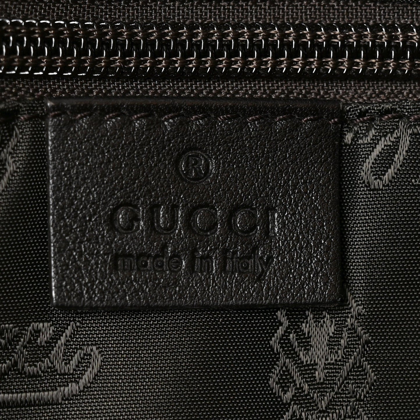 Guccissima Medium Flat Messenger Bag Black