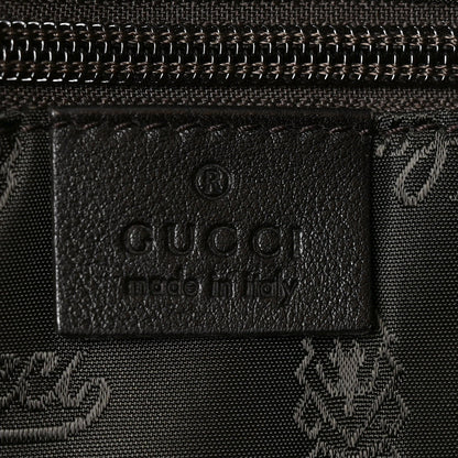 Guccissima Medium Flat Messenger Bag Black