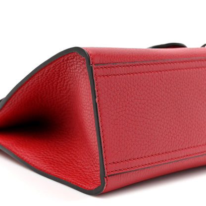Cellarius Calfskin Mini GG Marmont Top Handle Bag Vulcanic Red