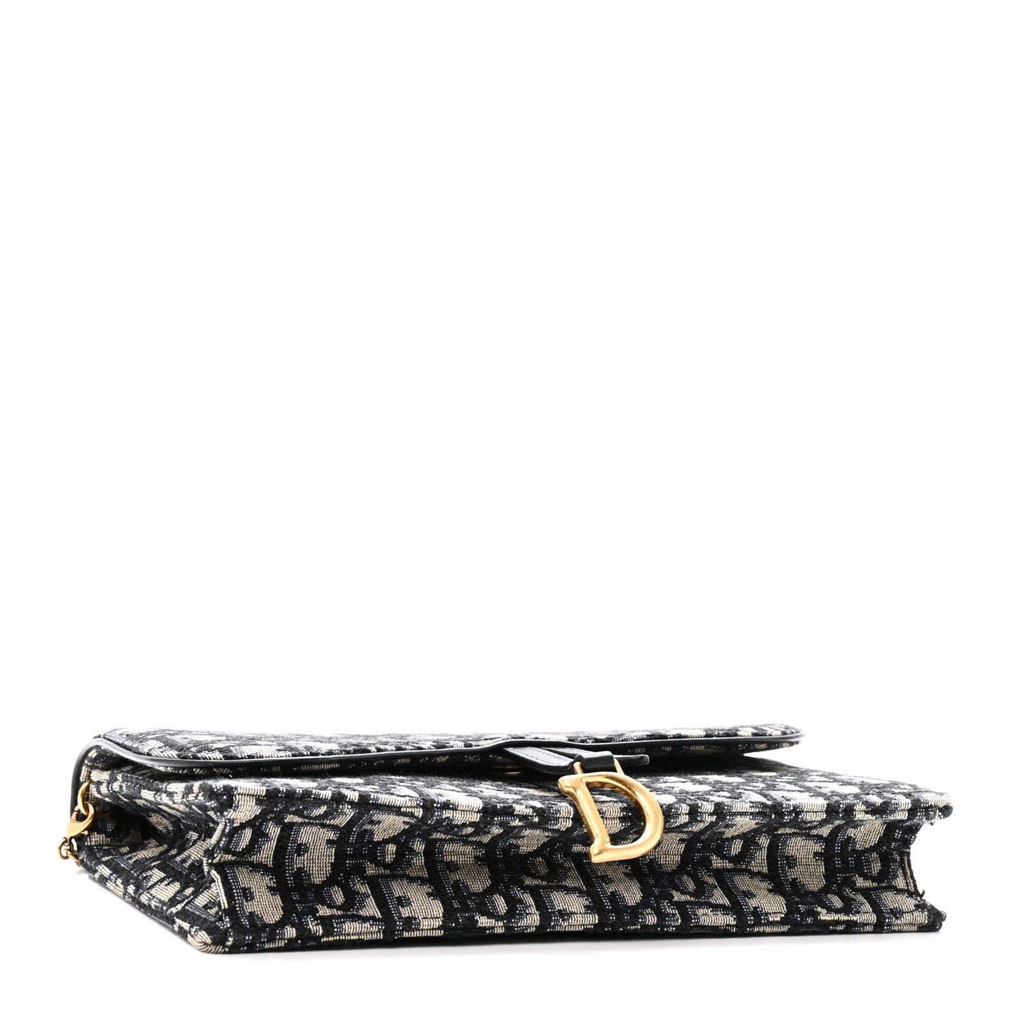 Oblique Saddle Chain Pouch Blue