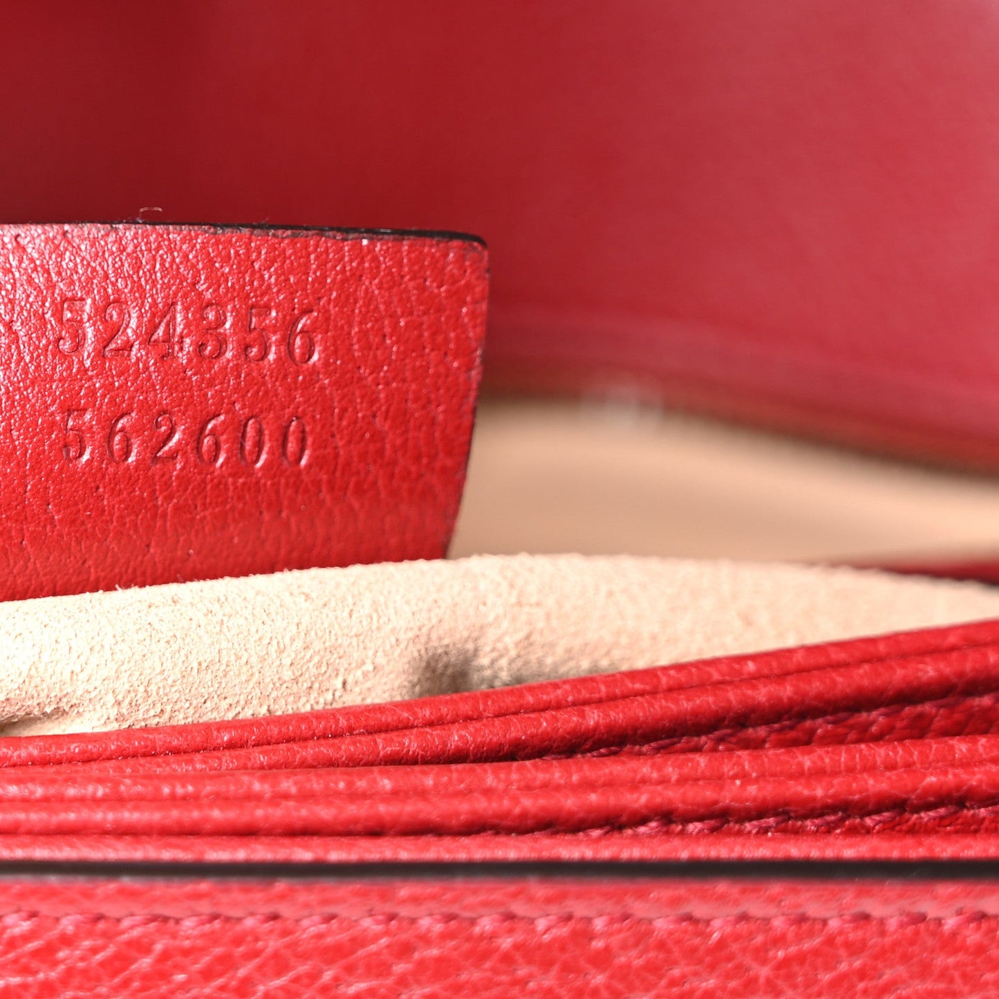GG Supreme Monogram Medium Queen Margaret Shoulder Bag Red