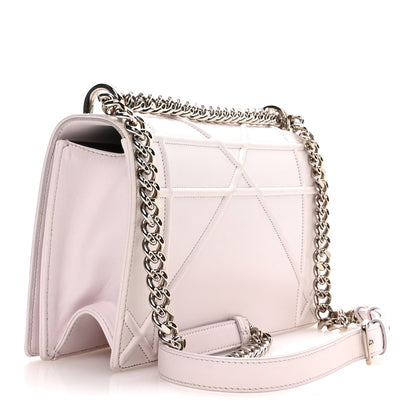 Calfskin Medium Diorama Flap Bag Off White