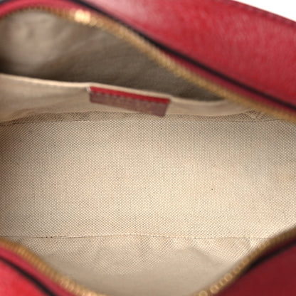 X DORAEMON Mini Vintage GG Supreme Monogram Shoulder Bag Beige Cherry Red