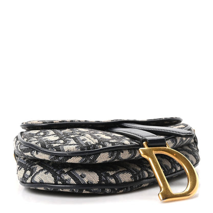 Oblique Mini Saddle Bag Blue