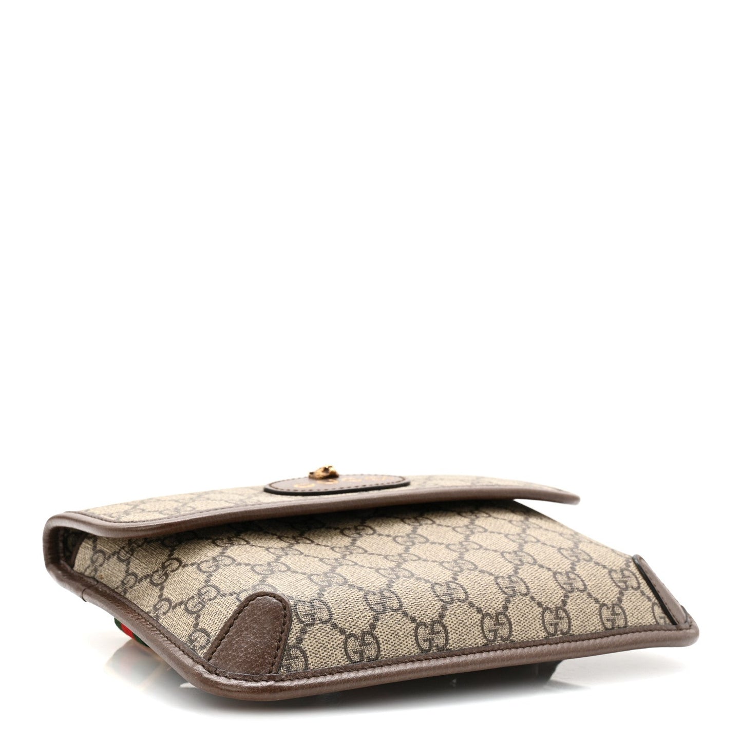GG Supreme Monogram Neo Vintage Web Belt Bag Brown