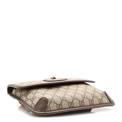 GG Supreme Monogram Neo Vintage Web Belt Bag Brown