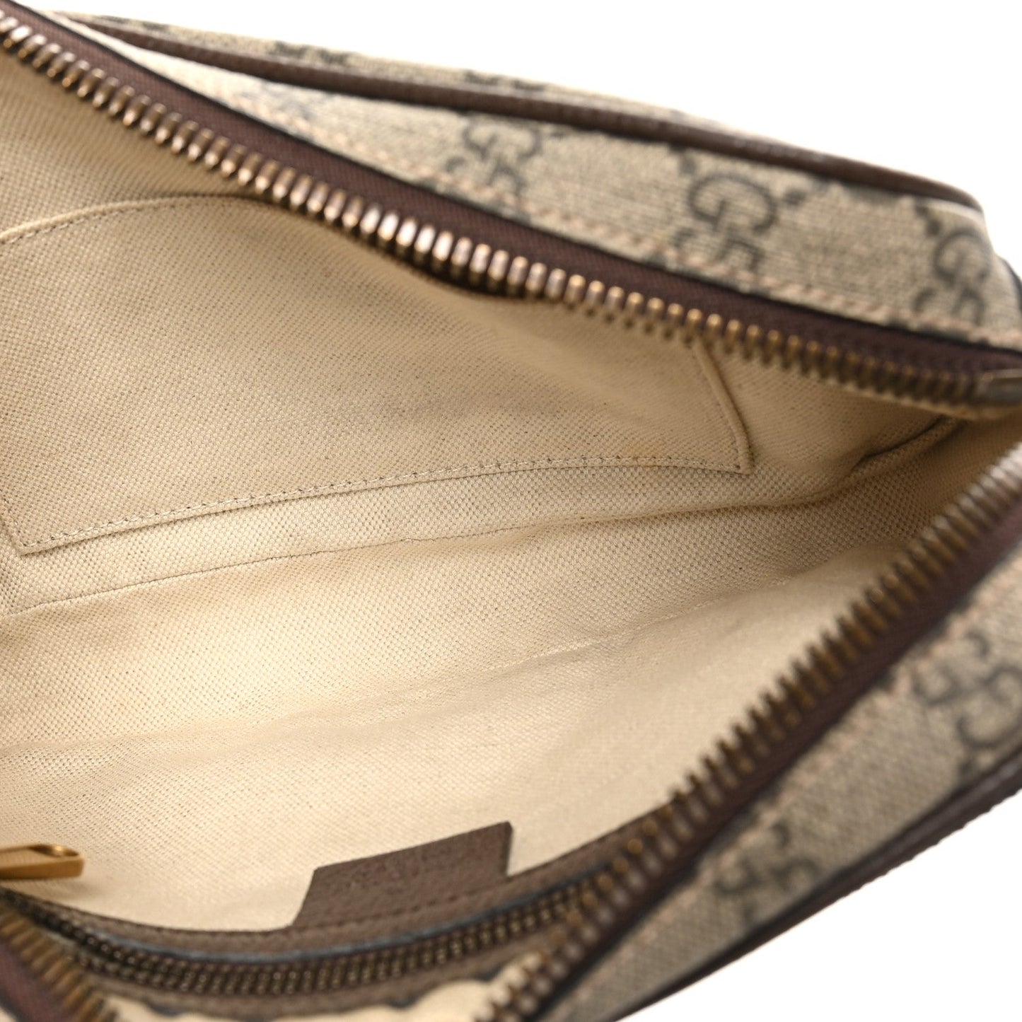 Soft GG Supreme Monogram Medium Ophidia Belt Bag Dark Brown
