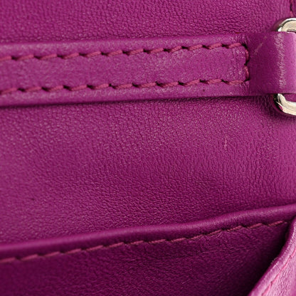 Lambskin Cannage Miss Dior Chain Wallet Dark Pink