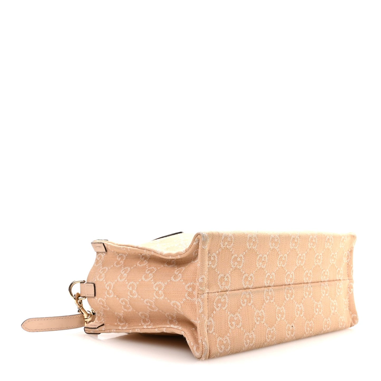 Denim Ophidia GG Monogram Tote Medium Light Beige