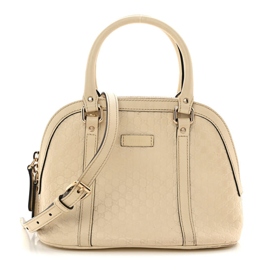 Soft Microguccissima Mini Dome Bag Ivoire