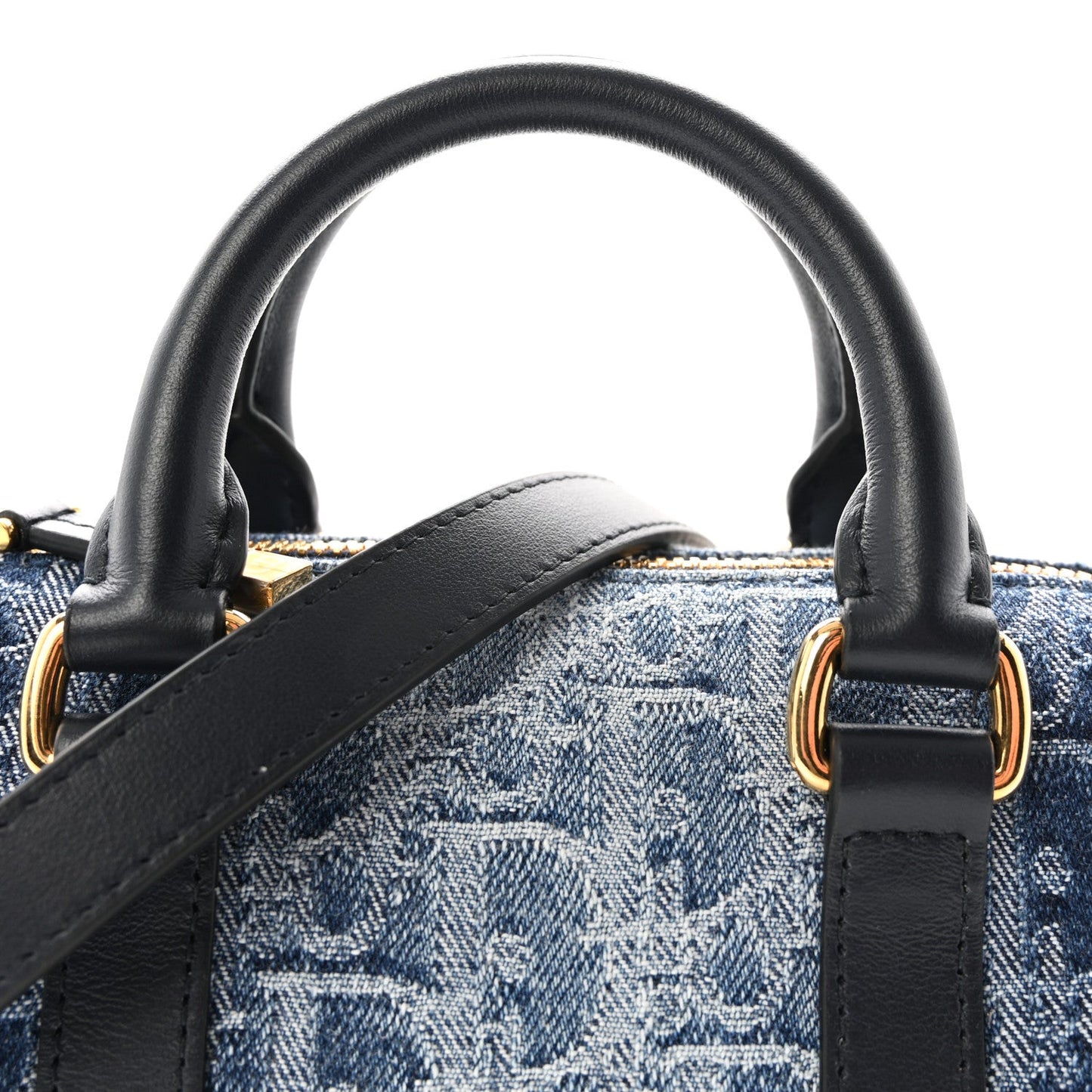 Denim Oblique Nano Groove 17 Bag Blue