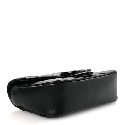 Calfskin Matelasse Monochrome GG Marmont Chain Belt Bag Black