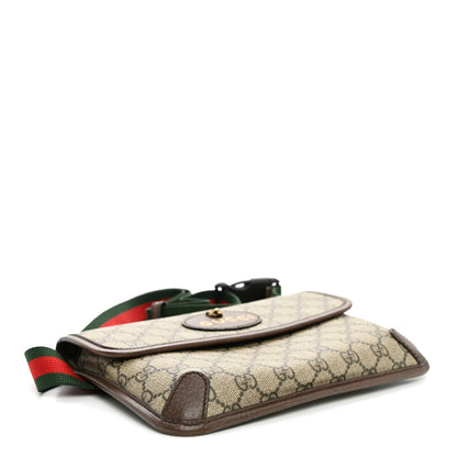 GG Supreme Monogram Neo Vintage Web Belt Bag Brown