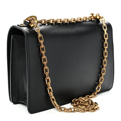 Calfskin J'Adior Chain Flap Bag Black