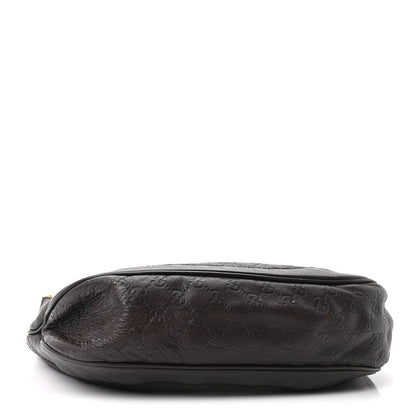 Guccissima Medium Charlotte Hobo Dark Brown