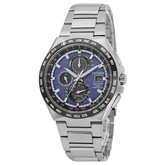 Citizen AT8238-84L Super Titanium Radio Eco-Drive Chrono