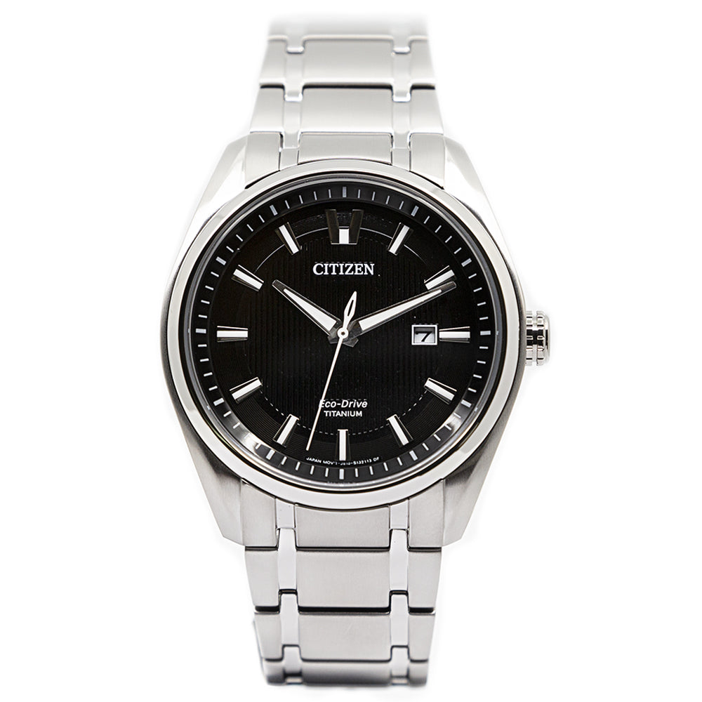 Citizen Mens AW1240-57E Super Titanium 1240 Black Dial