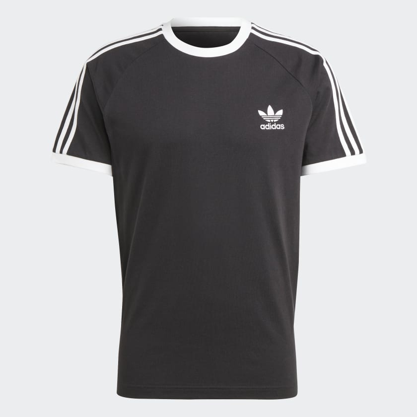 Adidas Original 3-STRIPES SJ TEE Men’s - BLACK WHITE