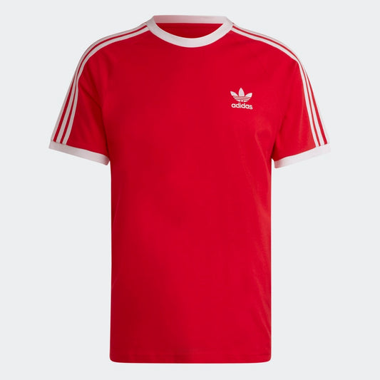 Adidas Original 3-STRIPES SJ TEE Men’s - BETTER SCARLET RED /WHITE