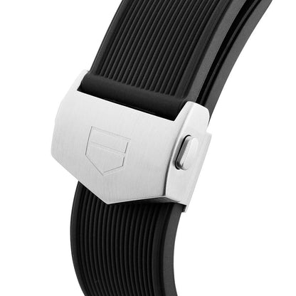 Tag Heuer Aquaracer Quartz Black Dial Black Rubber Strap Watch for Men -  WAY101A.FT6141