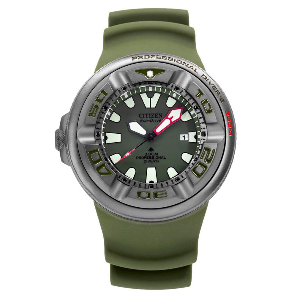 Citizen BJ8057-17X Promaster Olive Eco-Drive 300M Watch