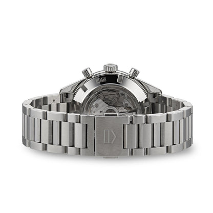 Tag Heuer Carrera Automatic Chronograph Black Dial Silver Steel Strap Watch for Men - CBK2110.BA0715